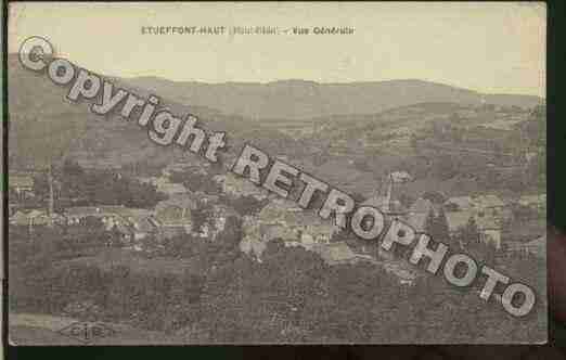 Ville de ETUEFFONTHAUT Carte postale ancienne